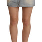 Chic Light Blue Mini Denim Skirt - SEHABRANDS