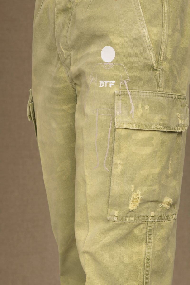 Green Cotton Men Jeans - SEHABRANDS