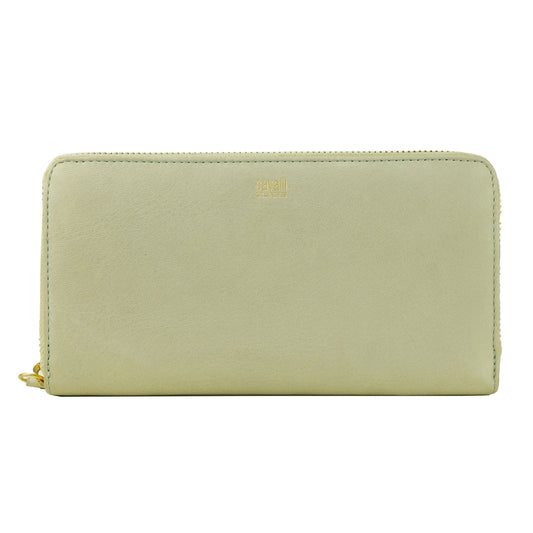 Gray Calfskin Women Wallet - SEHABRANDS