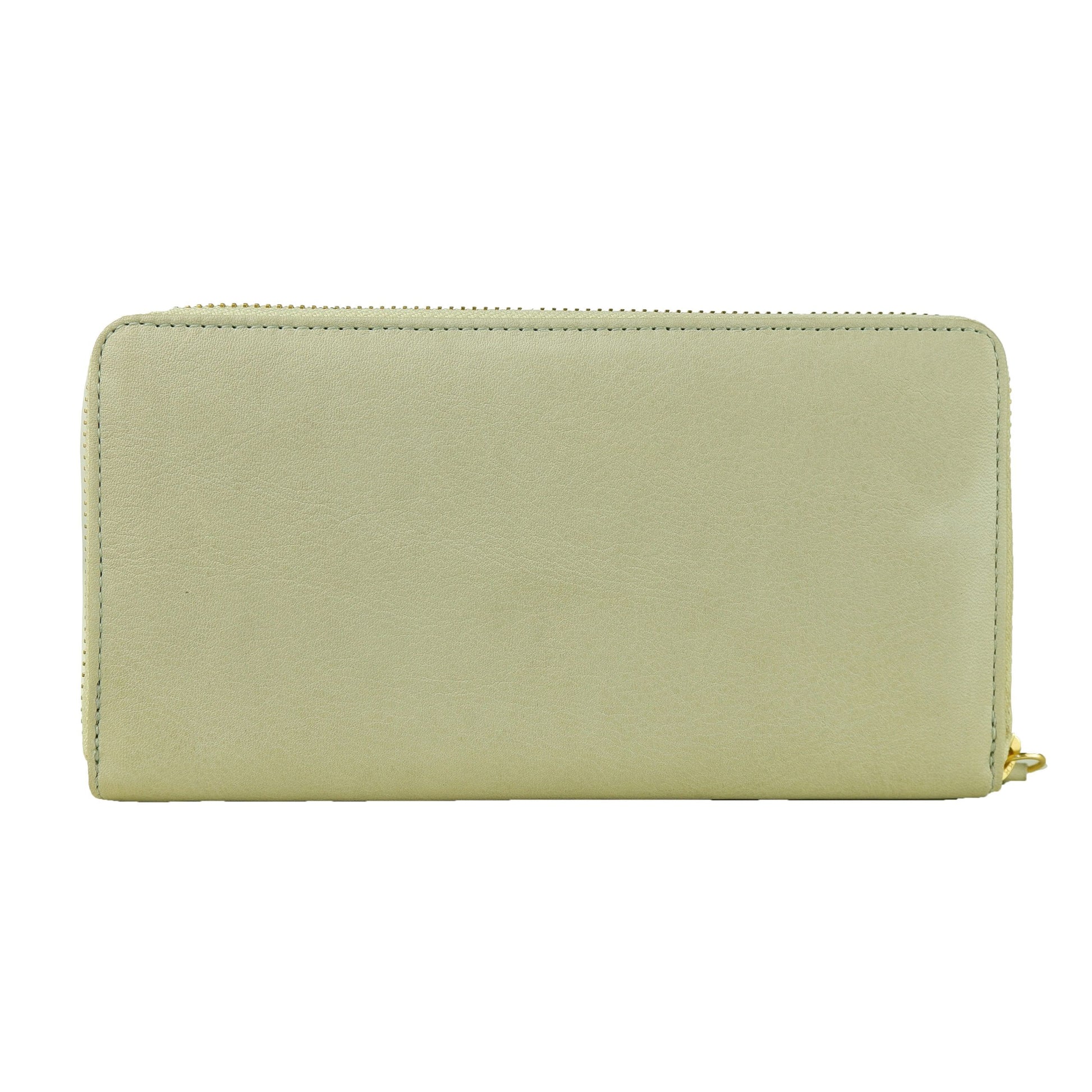 Gray Calfskin Women Wallet - SEHABRANDS