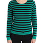 Dolce & Gabbana Elegant Striped Cashmere Silk Sweater