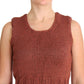 Chic Red Sleeveless Knit Vest Sweater - SEHABRANDS