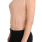 Elegant Pink Knitted Sleeveless Vest Sweater - SEHABRANDS