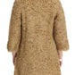 Elegant Beige Sweatercoat Cape - SEHABRANDS