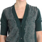 Elegant Green Lace Cardigan Sweater - SEHABRANDS