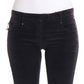 Elegant Purple Cropped Corduroys - SEHABRANDS