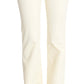 Chic Off-White Flared Designer Jeans - SEHABRANDS