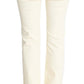 Chic Off-White Flared Designer Jeans - SEHABRANDS