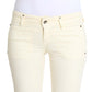 Chic Off-White Flared Designer Jeans - SEHABRANDS