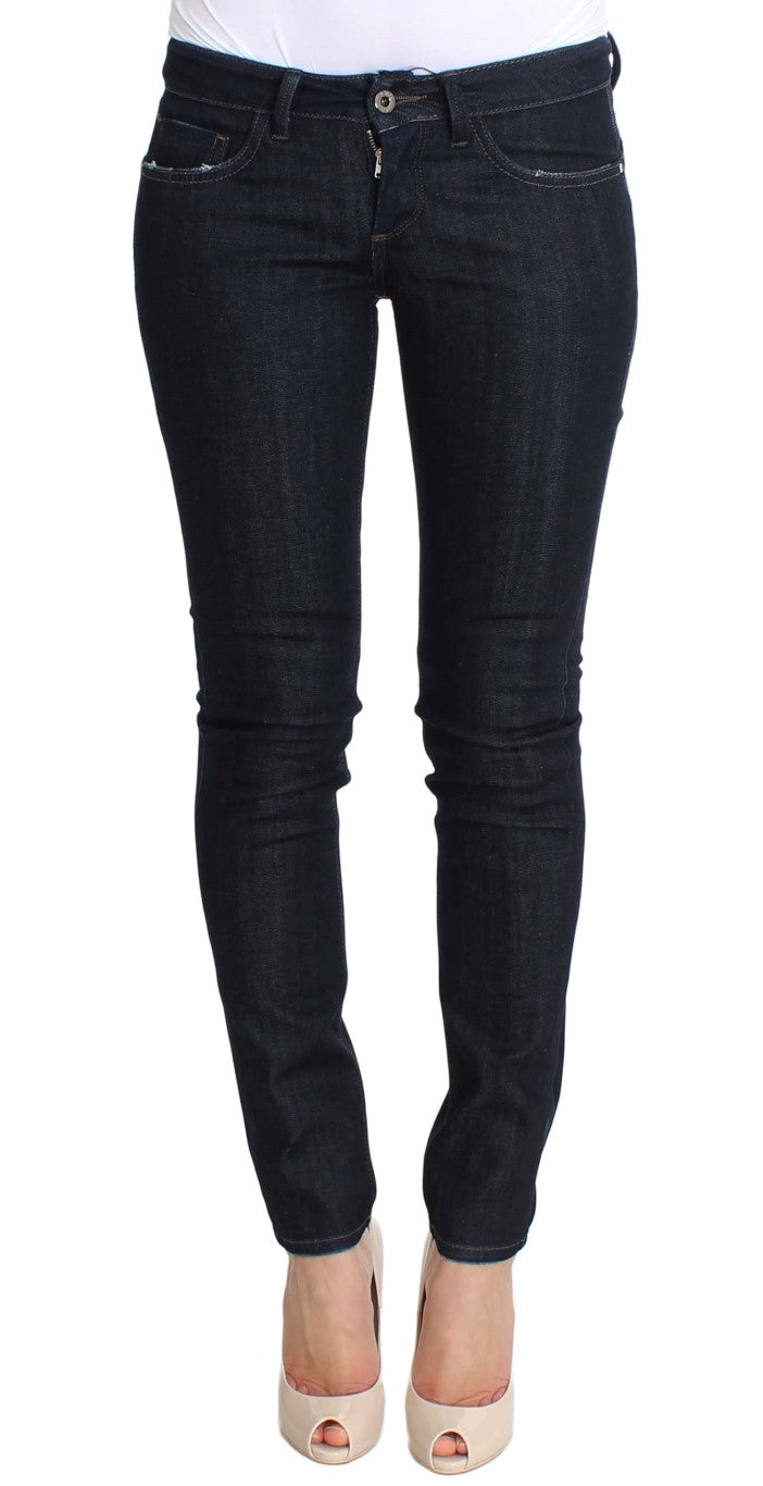 Chic Slim Fit Skinny Blue Jeans - SEHABRANDS