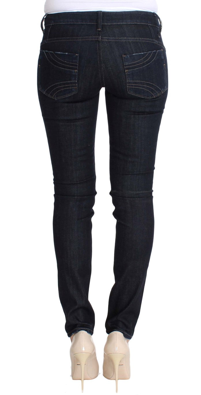 Chic Slim Fit Skinny Blue Jeans - SEHABRANDS