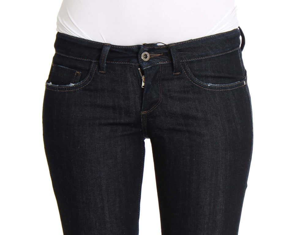 Chic Slim Fit Skinny Blue Jeans - SEHABRANDS