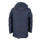 Sleek Blue Men's Hooded Jacket - SEHABRANDS