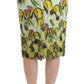 Vibrant Silk Blend Pencil Skirt - SEHABRANDS