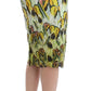 Vibrant Silk Blend Pencil Skirt - SEHABRANDS