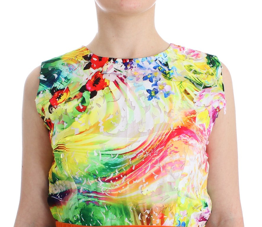 Multicolor Sheath Dress - Artful Elegance - SEHABRANDS