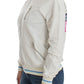 Elegant White Zip Cardigan - SEHABRANDS