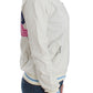 Elegant White Zip Cardigan - SEHABRANDS