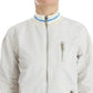 Elegant White Zip Cardigan - SEHABRANDS