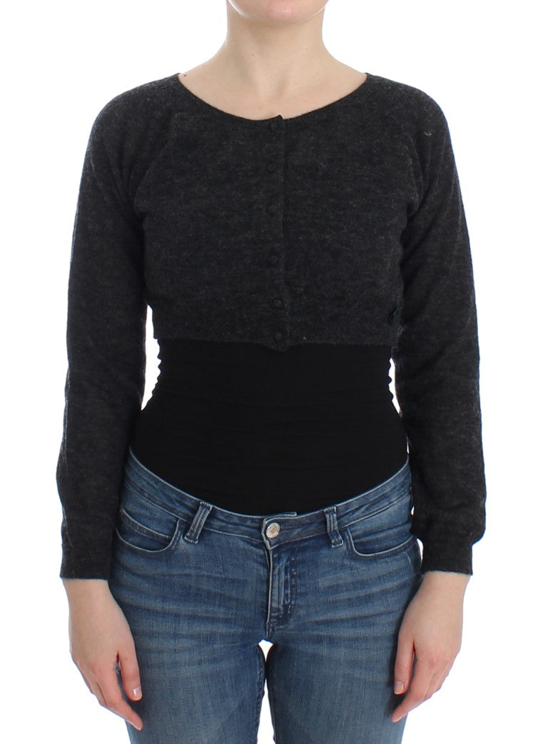 Chic Cropped Alpaca Wool Sweater - SEHABRANDS