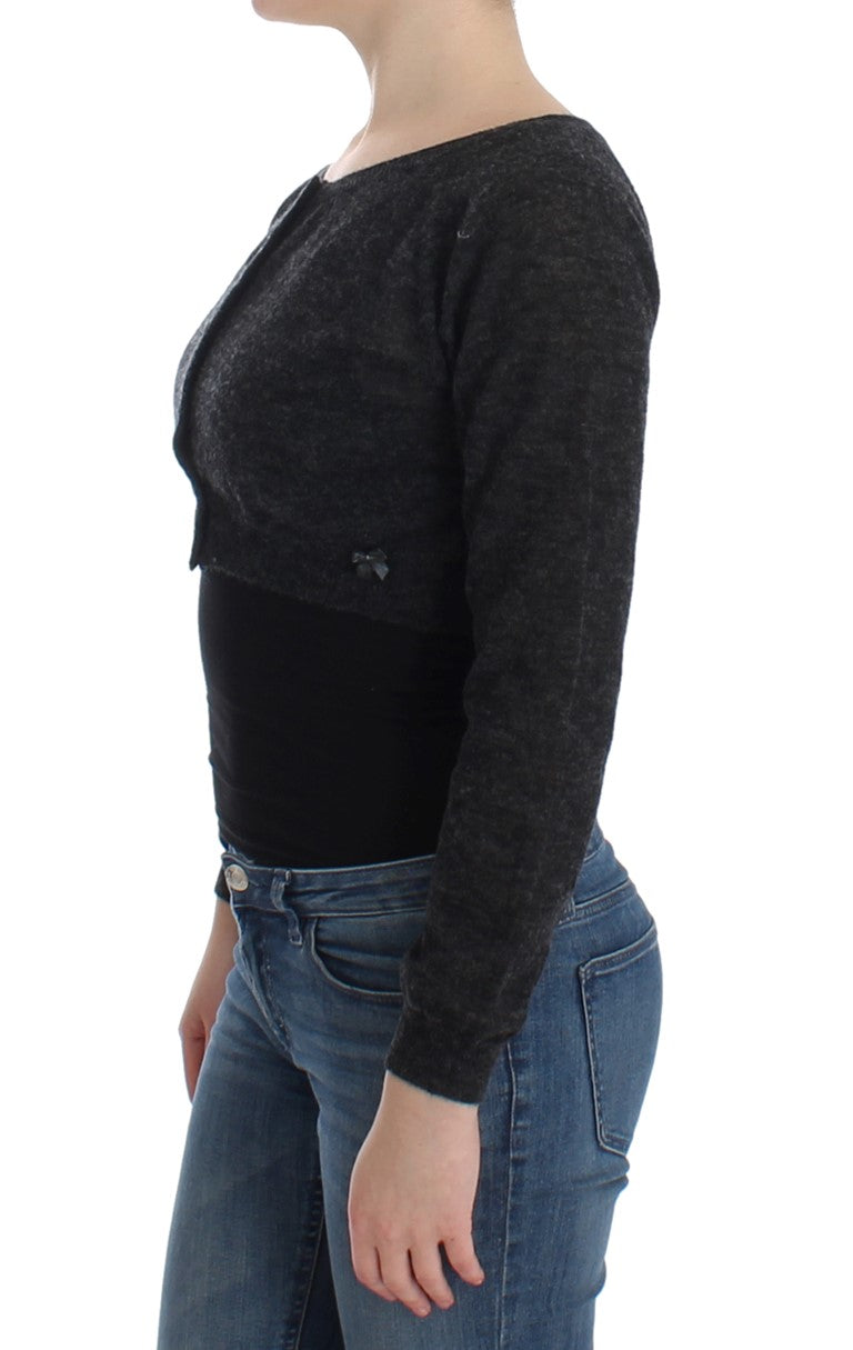 Chic Cropped Alpaca Wool Sweater - SEHABRANDS