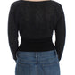 Chic Cropped Alpaca Wool Sweater - SEHABRANDS