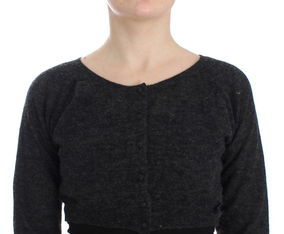 Chic Cropped Alpaca Wool Sweater - SEHABRANDS