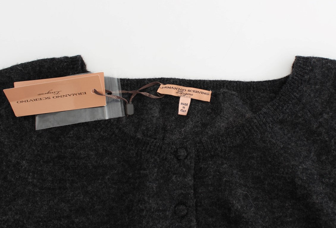 Chic Cropped Alpaca Wool Sweater - SEHABRANDS