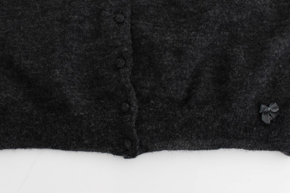 Chic Cropped Alpaca Wool Sweater - SEHABRANDS