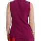 Stunning Silk Sleeveless Purple Blouse - SEHABRANDS