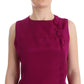 Stunning Silk Sleeveless Purple Blouse - SEHABRANDS