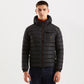 Sleek Hooded Down Jacket with Pockets - SEHABRANDS