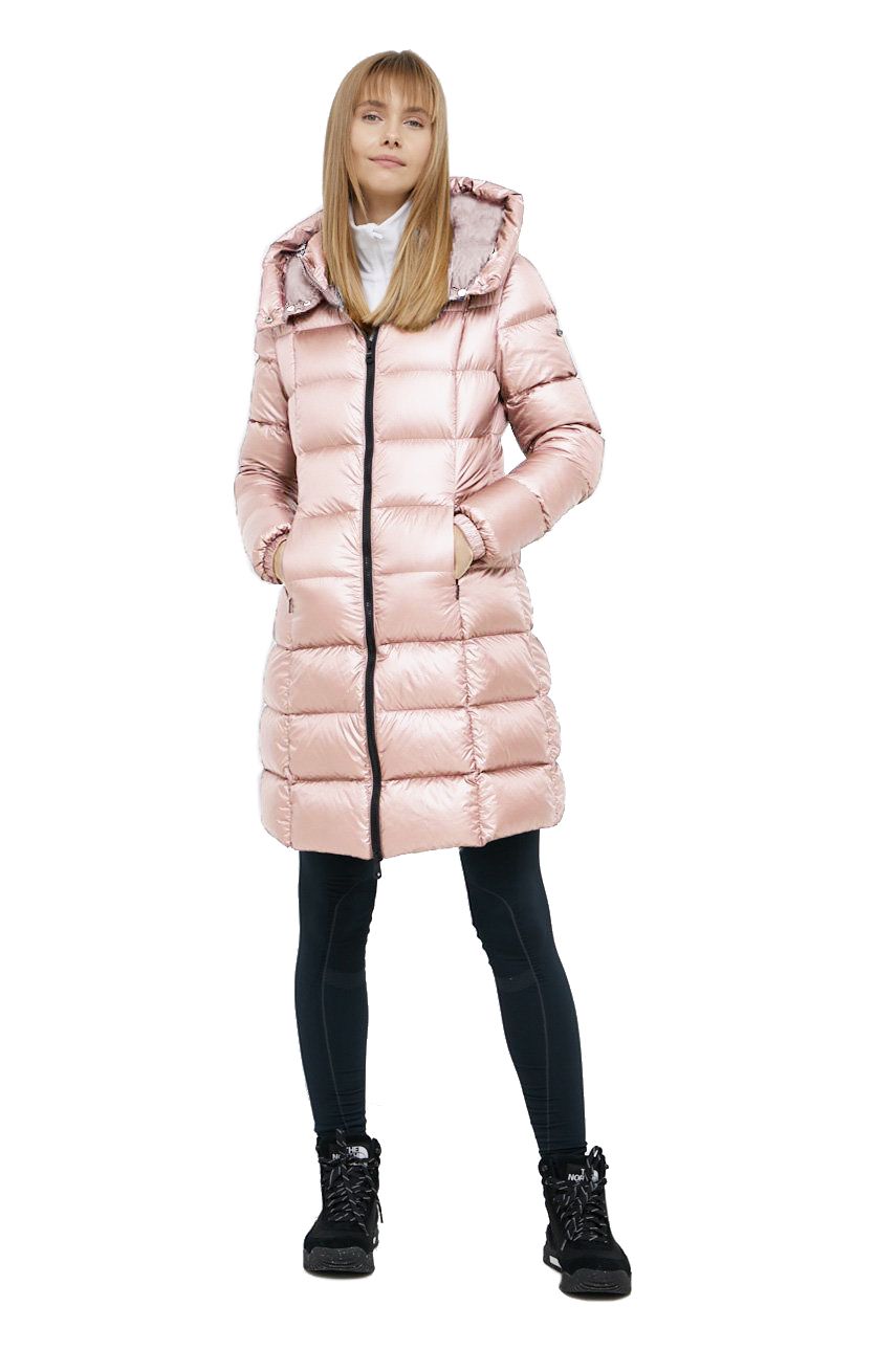 Pink Nylon Women Jacket - SEHABRANDS