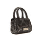 Chic Leather Mini Tote with Python Print - SEHABRANDS