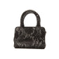 Chic Leather Mini Tote with Python Print - SEHABRANDS