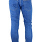 Light Blue Cotton Men Jeans - SEHABRANDS