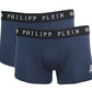 Philipp Plein Blue Cotton Men Boxer