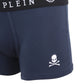 Philipp Plein Blue Cotton Men Boxer