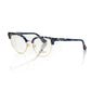 Blue Metallic Fiber Women Frame - SEHABRANDS