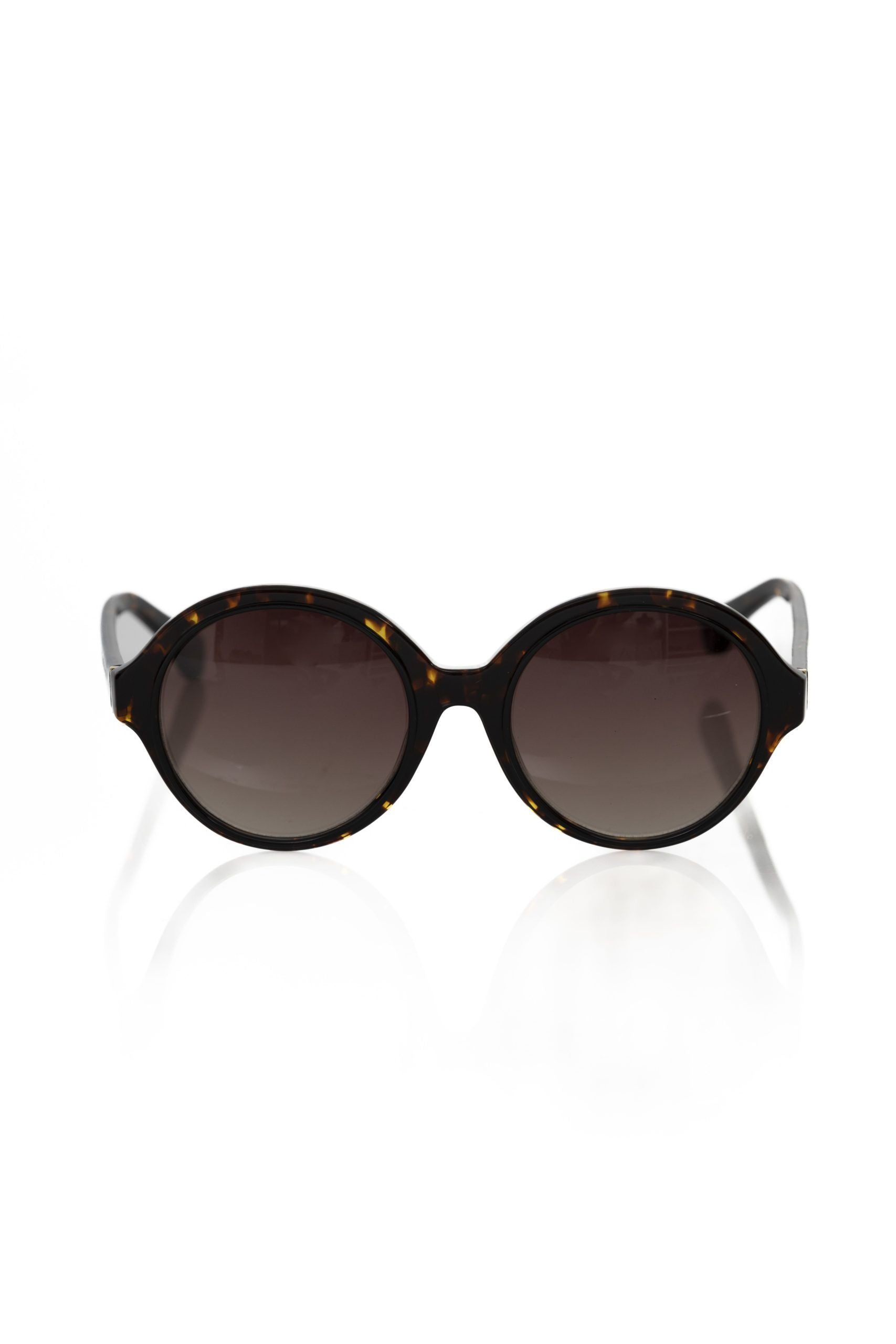 Chic Black Turtle Pattern Round Sunglasses - SEHABRANDS