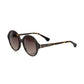 Chic Black Turtle Pattern Round Sunglasses - SEHABRANDS