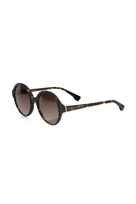 Chic Black Turtle Pattern Round Sunglasses - SEHABRANDS