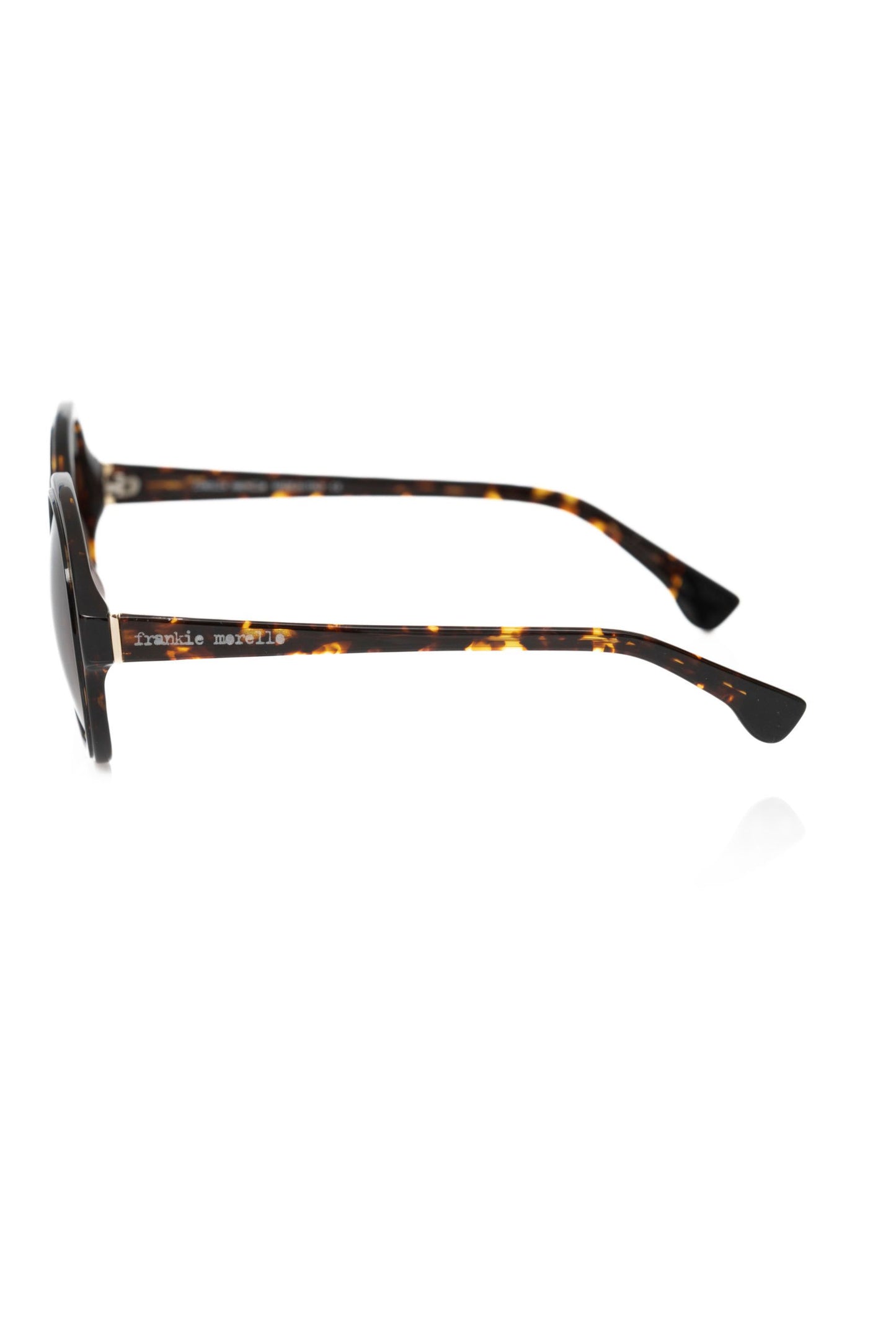 Chic Black Turtle Pattern Round Sunglasses - SEHABRANDS