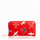 Red Leather Women Wallet - SEHABRANDS