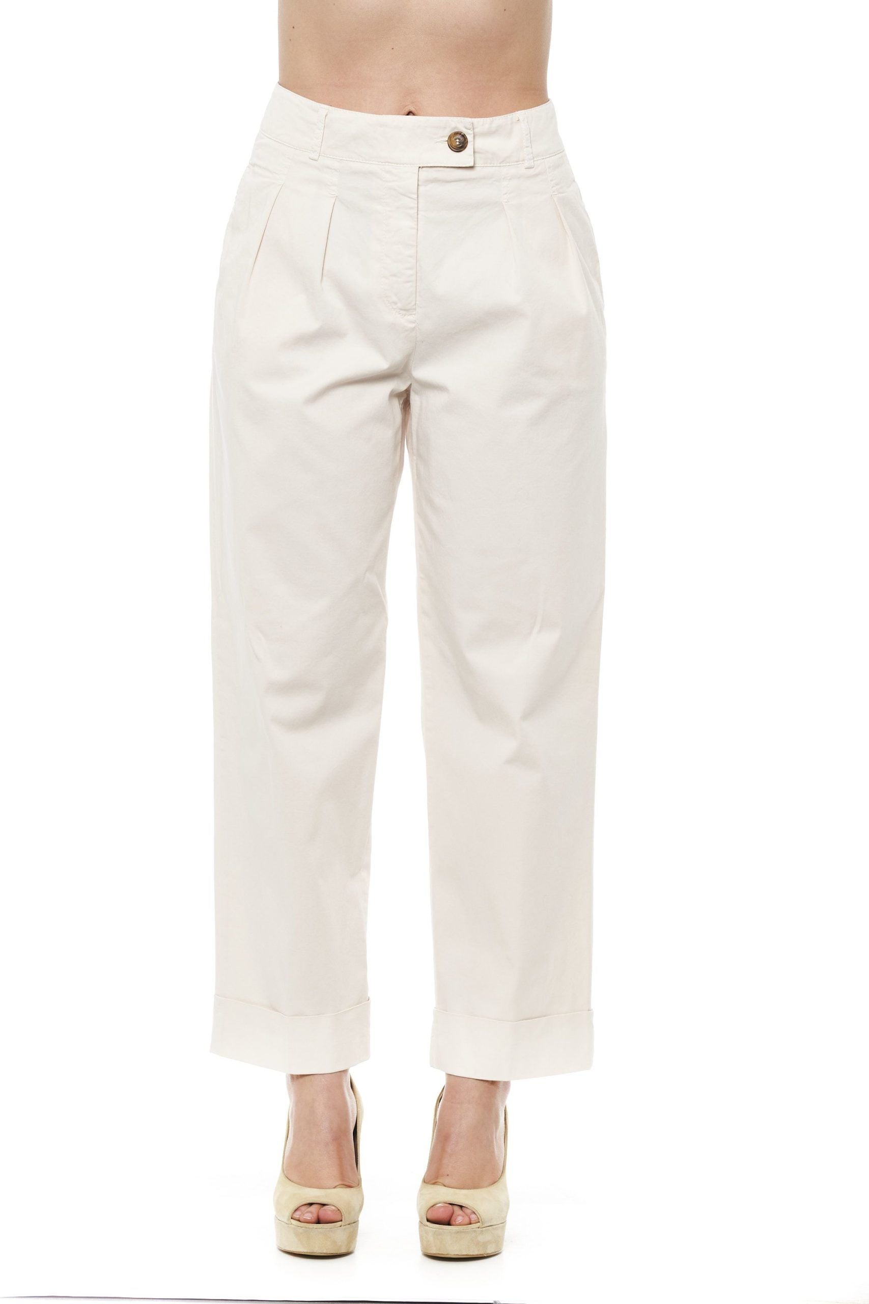 Peserico Beige Wide Palazzo Pants - SEHABRANDS