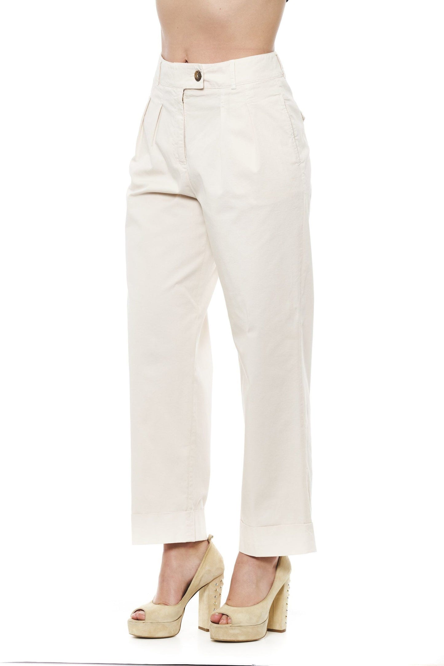 Peserico Beige Wide Palazzo Pants - SEHABRANDS