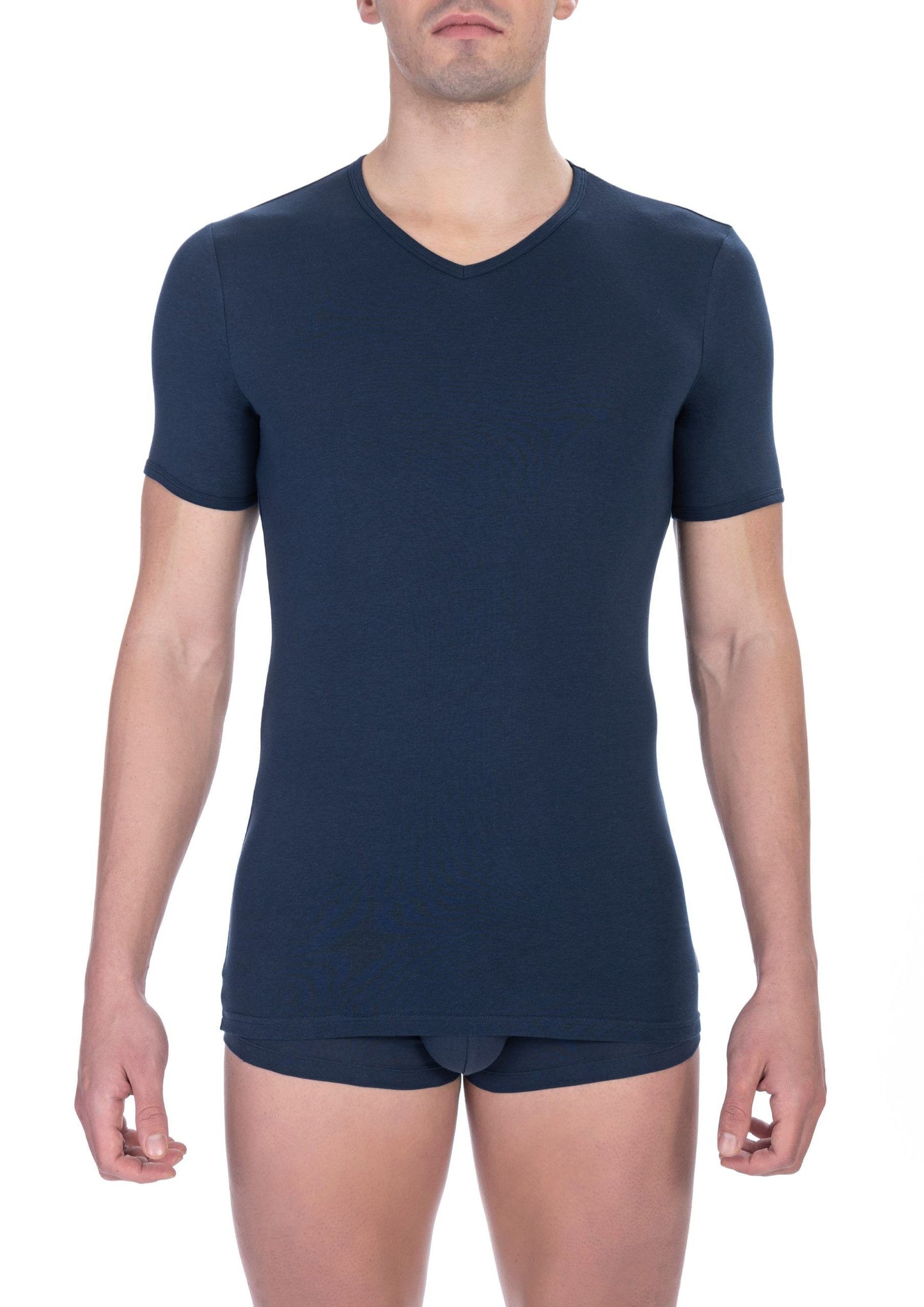 Blue Cotton Men T-Shirt - SEHABRANDS