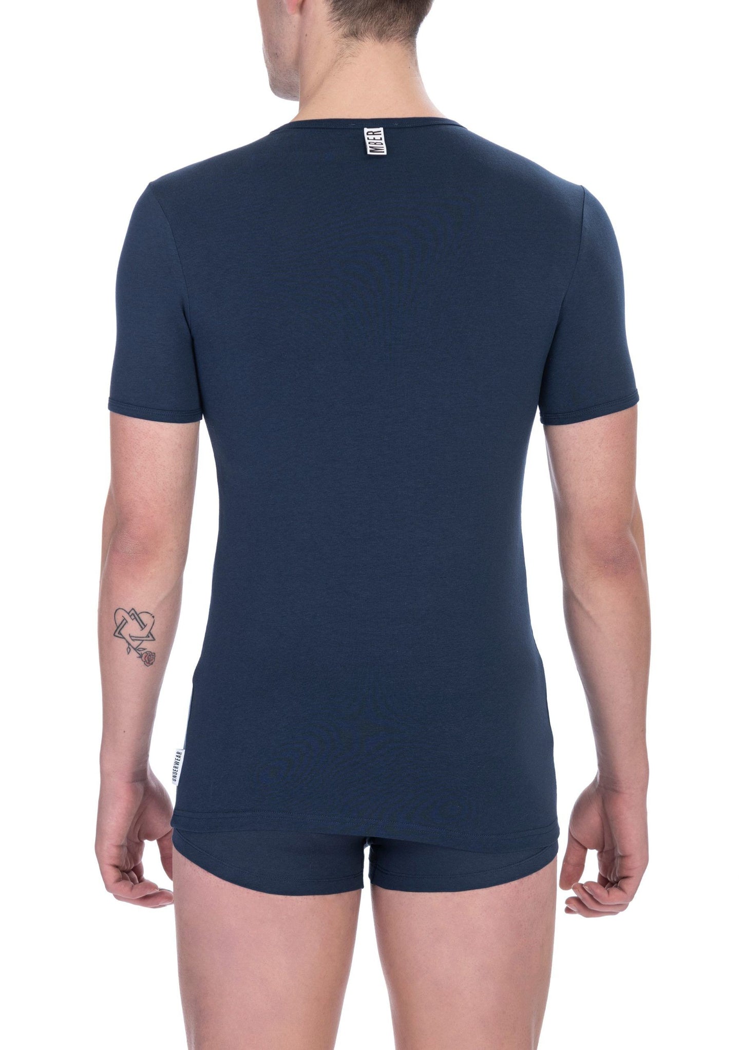 Blue Cotton Men T-Shirt - SEHABRANDS