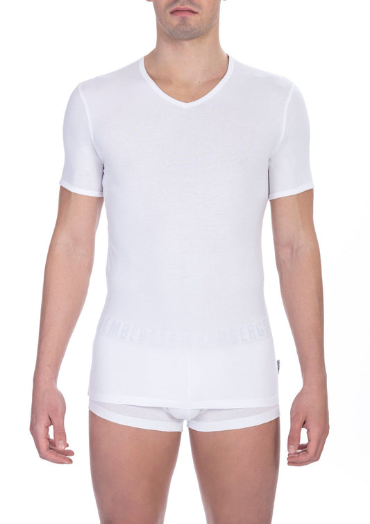 White Cotton Men T-Shirt - SEHABRANDS