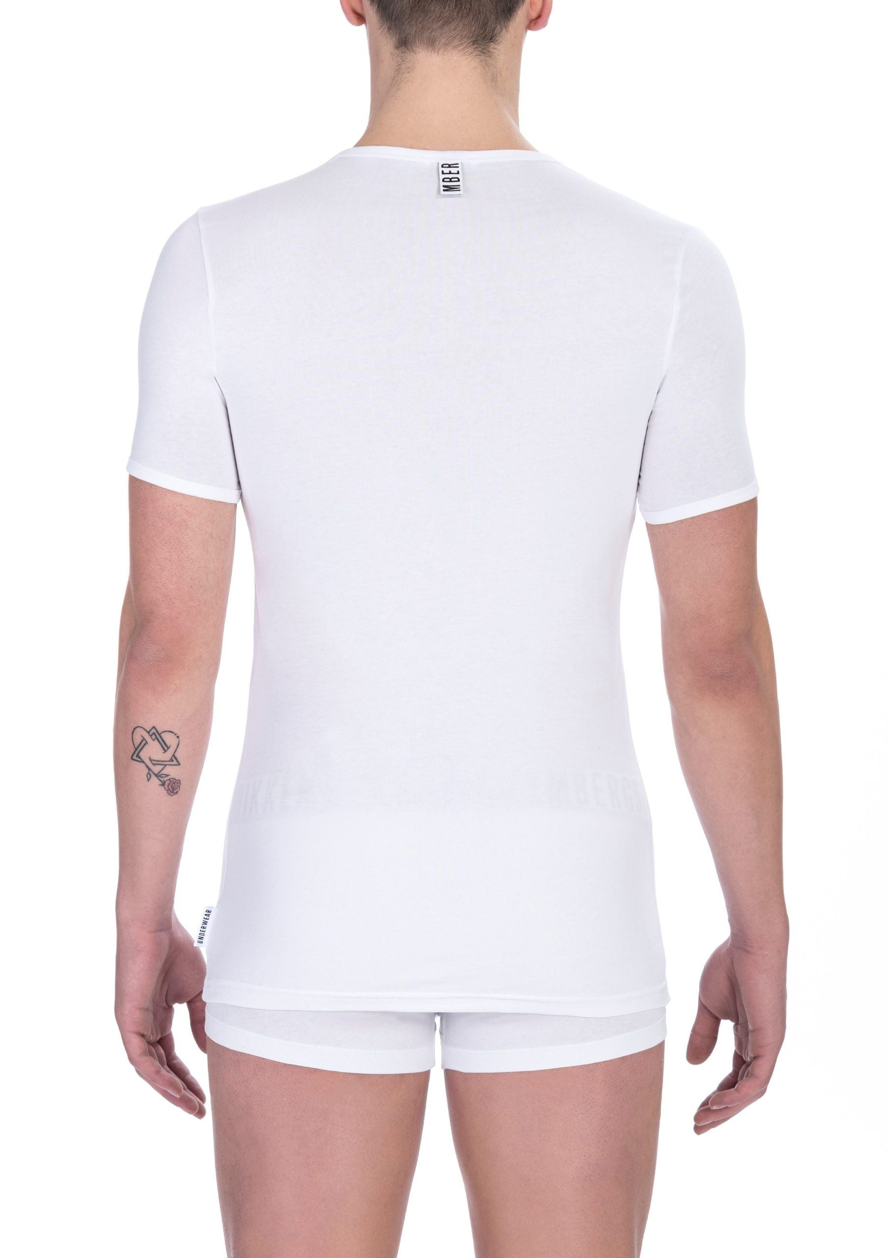 White Cotton Men T-Shirt - SEHABRANDS